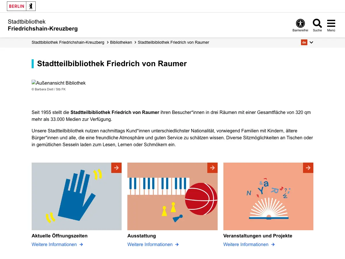 Friedrich-von-Raumer-Bibliothek's website
