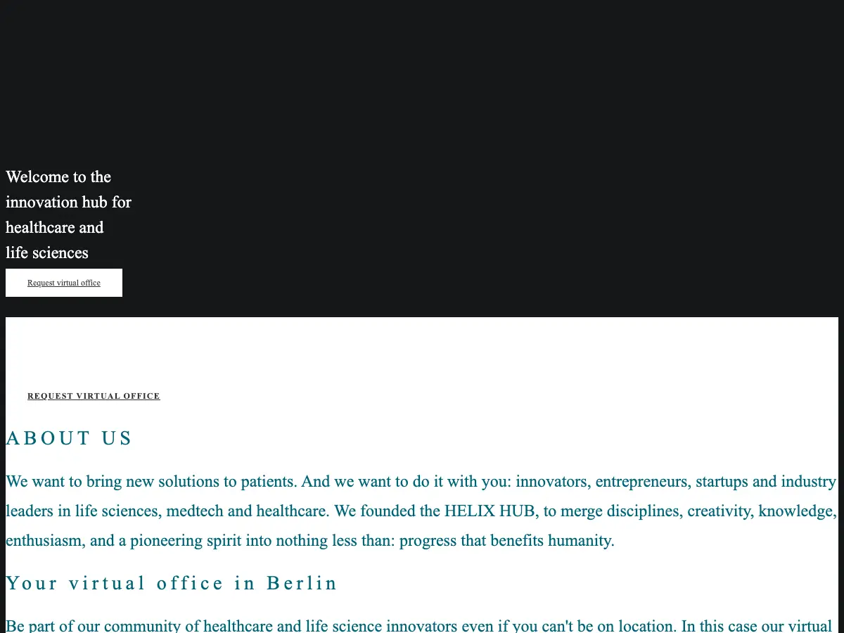 Helix Hub's website