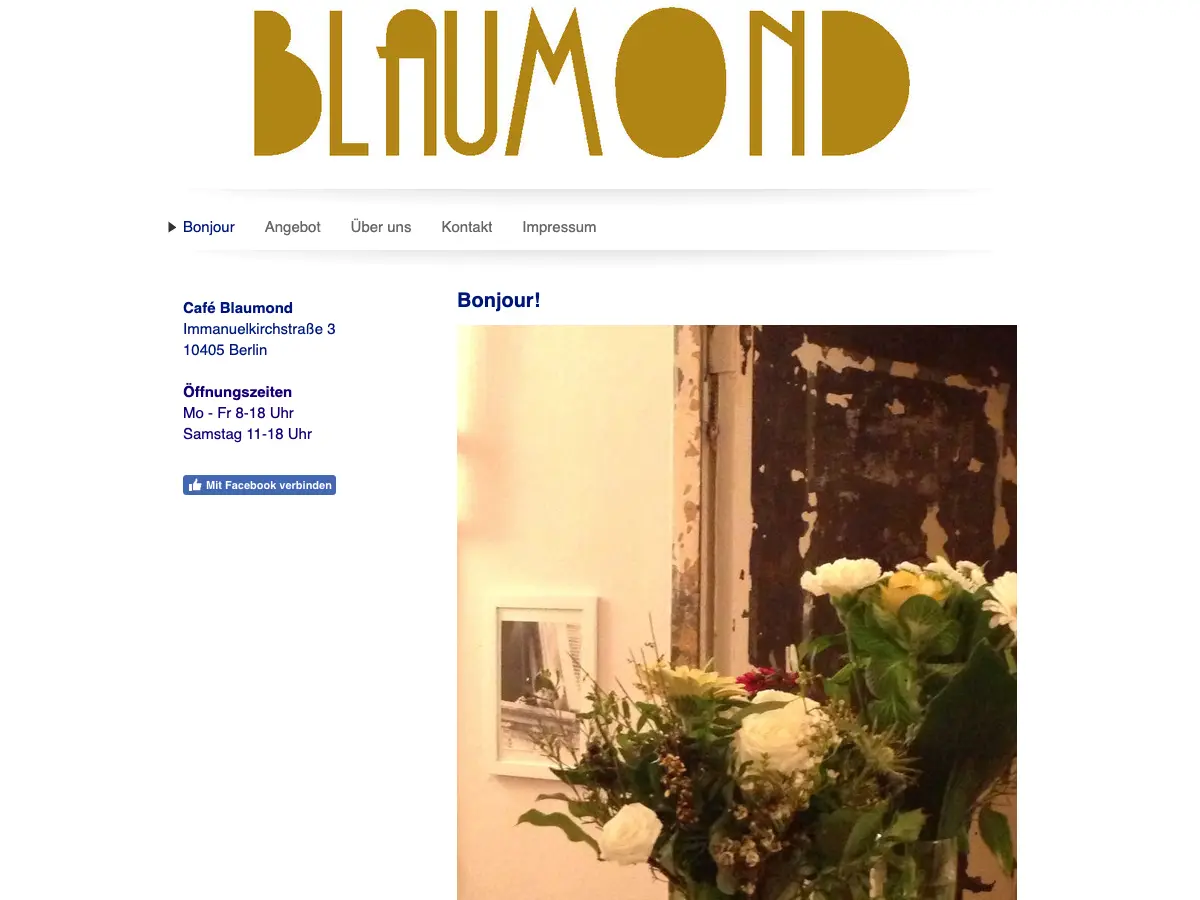 Café Blaumond's website