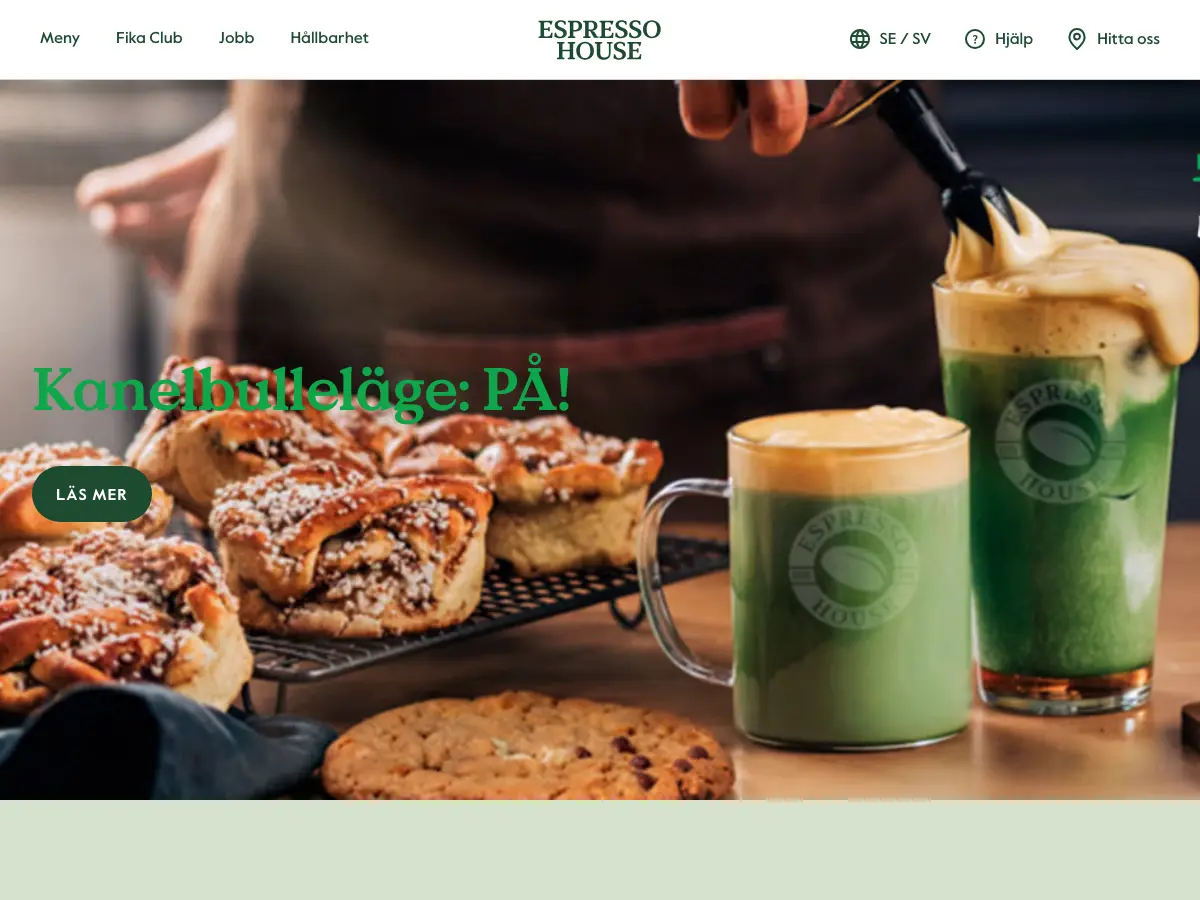 Espresso House's website