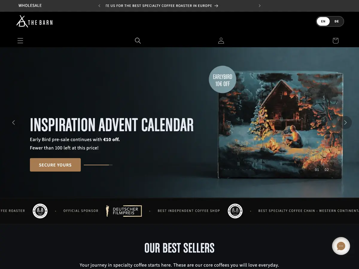 The Barn's website