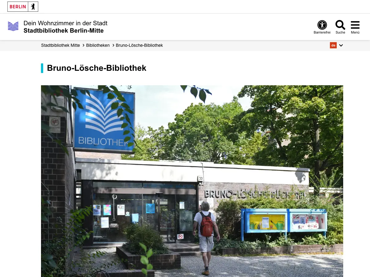 Bruno-Lösche-Bibliothek's website
