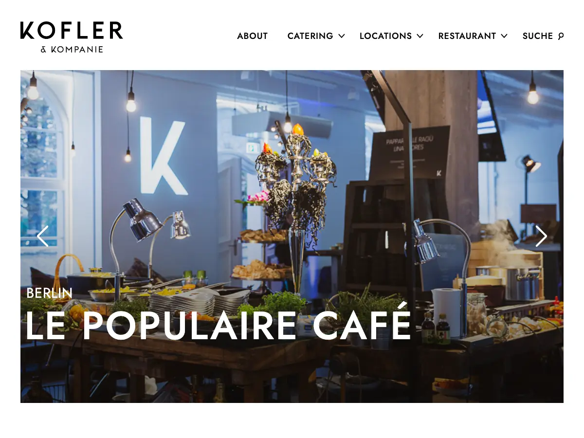 LePopulaire Restaurant's website