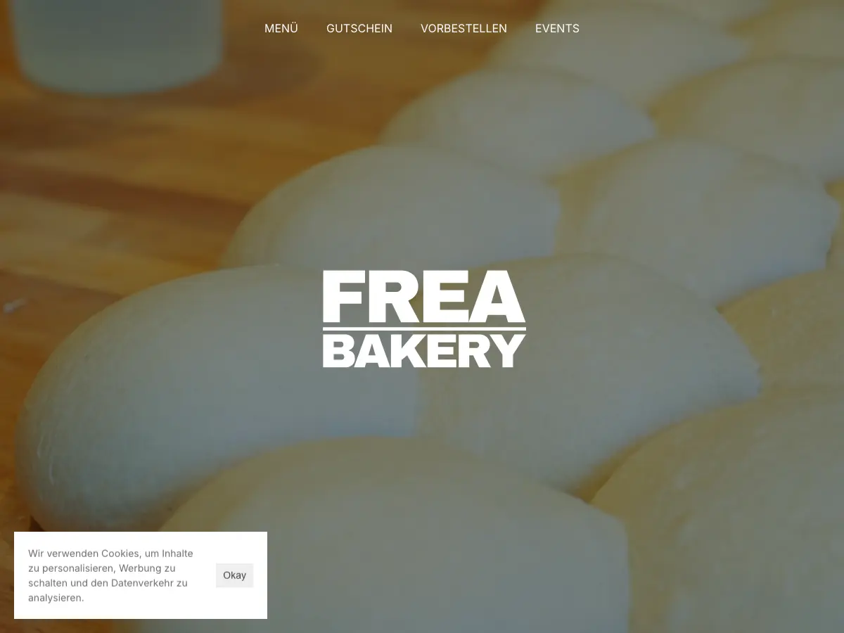 FREA Bakery's website