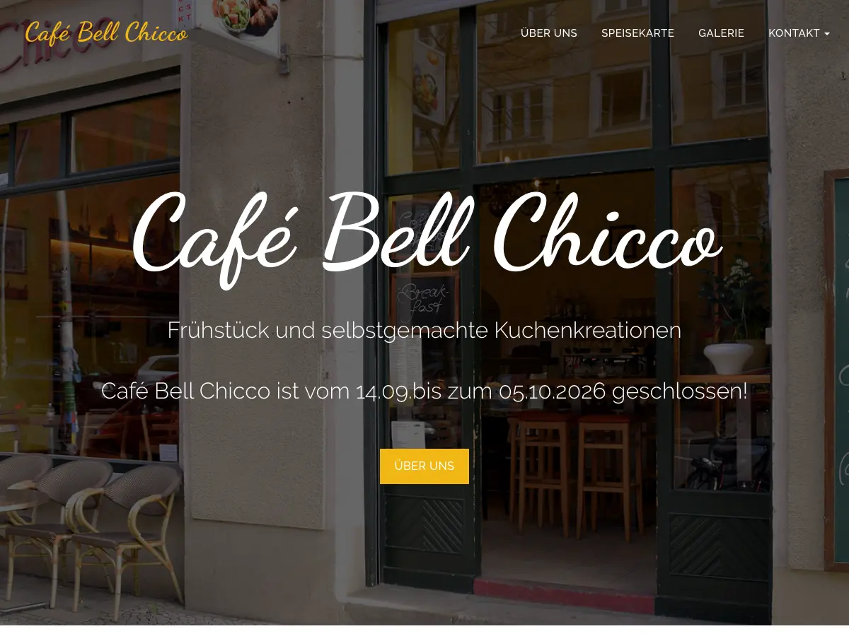 Café Bell Chicco's website