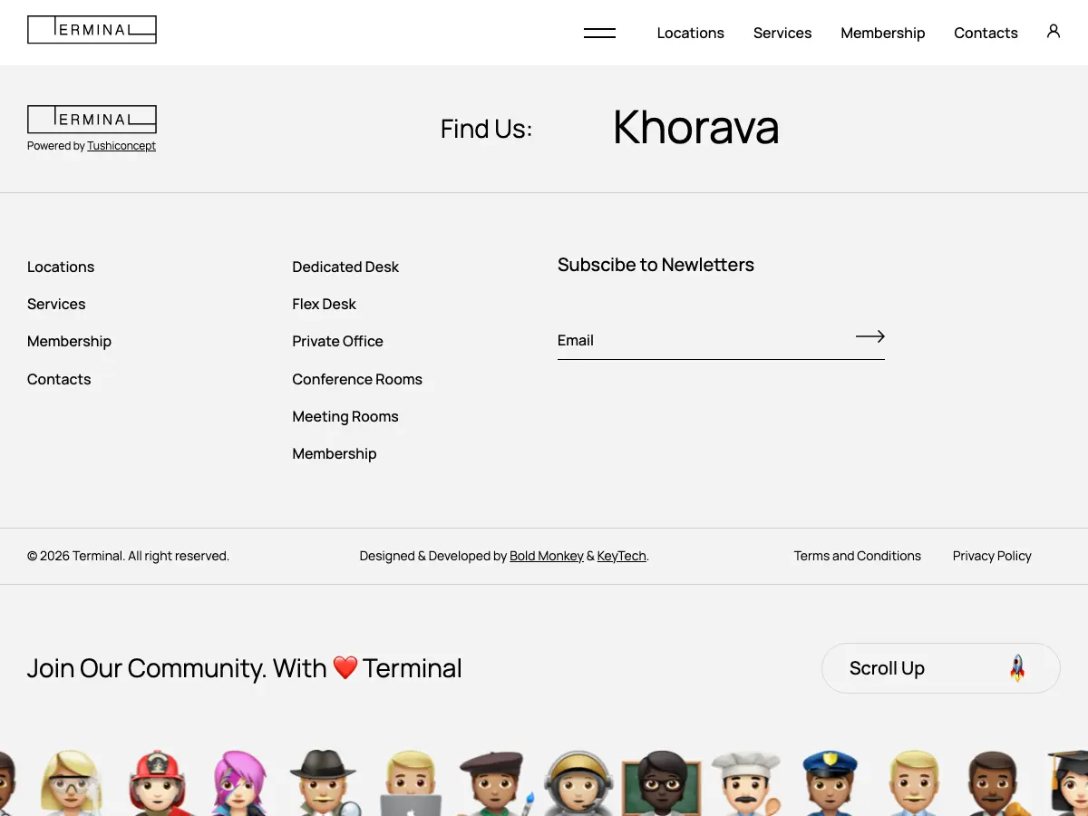Terminal's website