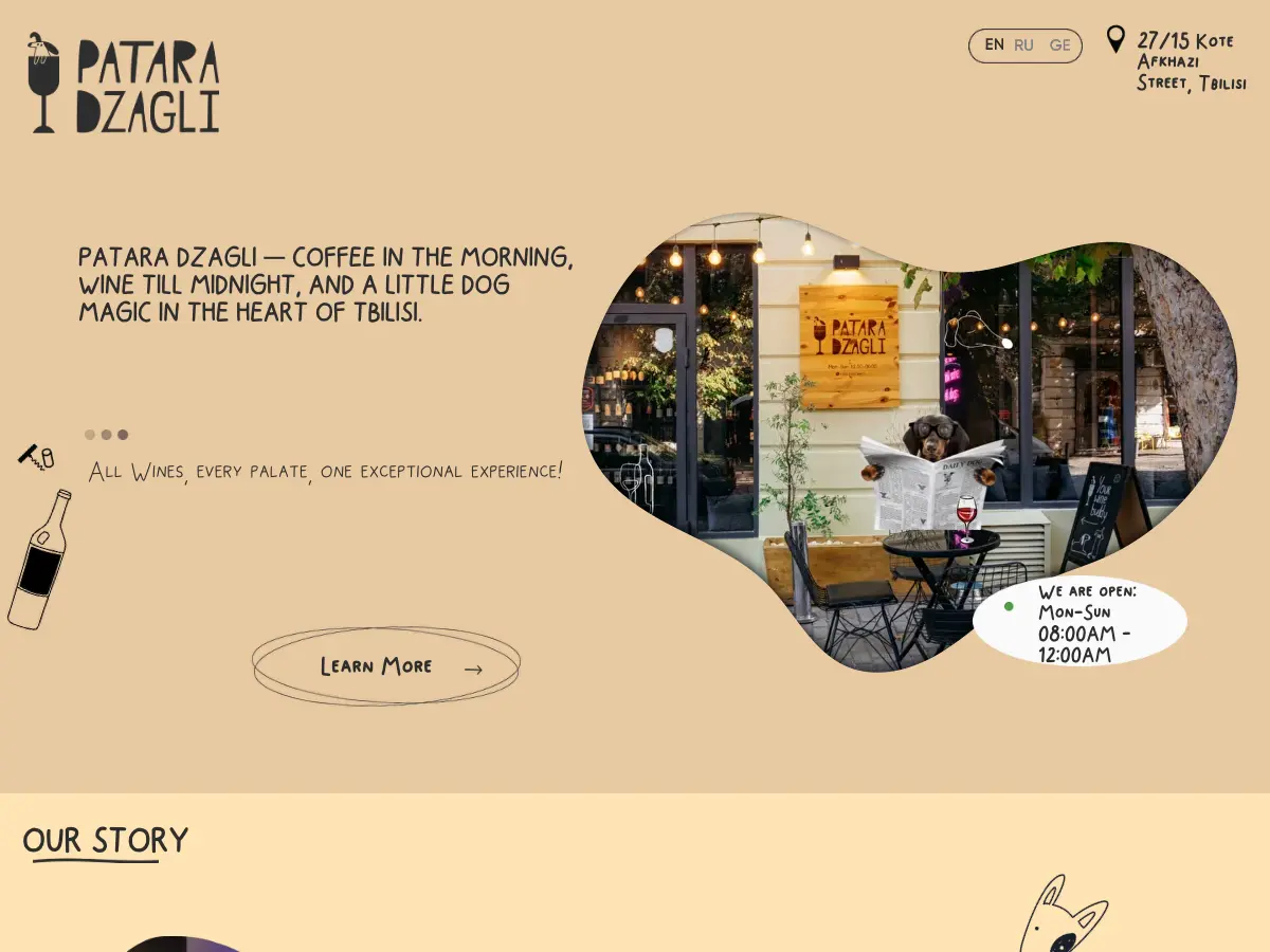 Patara Dzagli's website