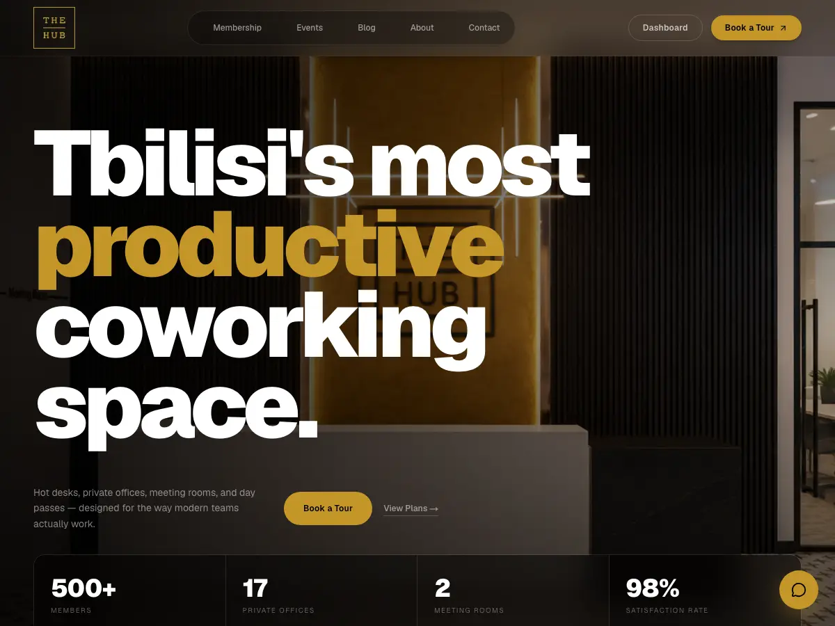 The Hub's website