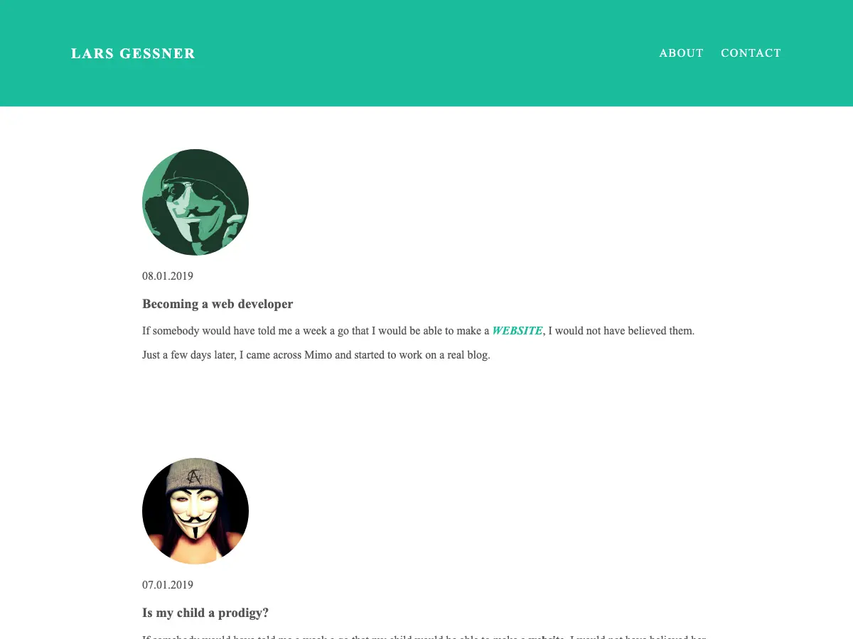 Nilo's website
