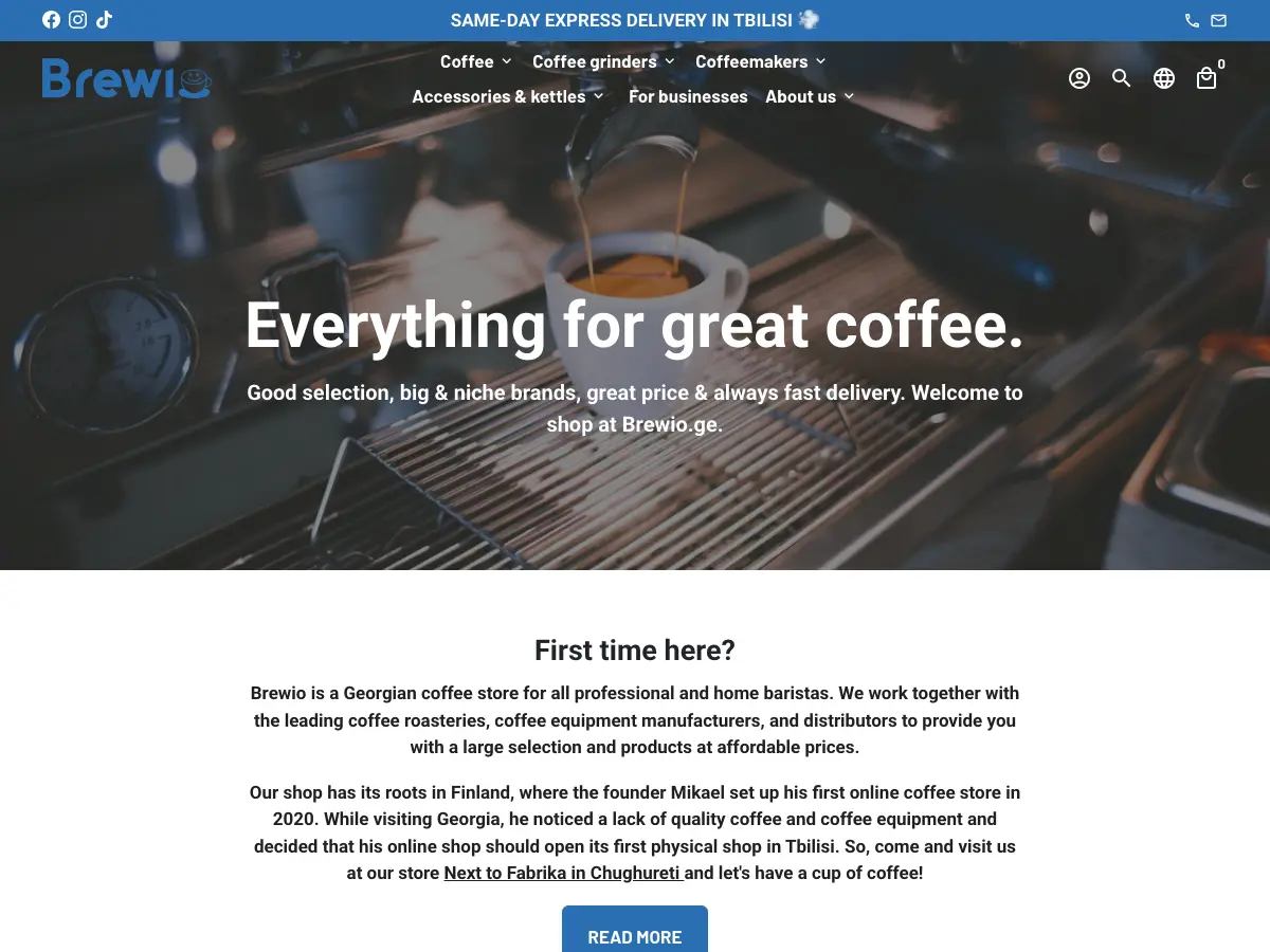Brewio's website