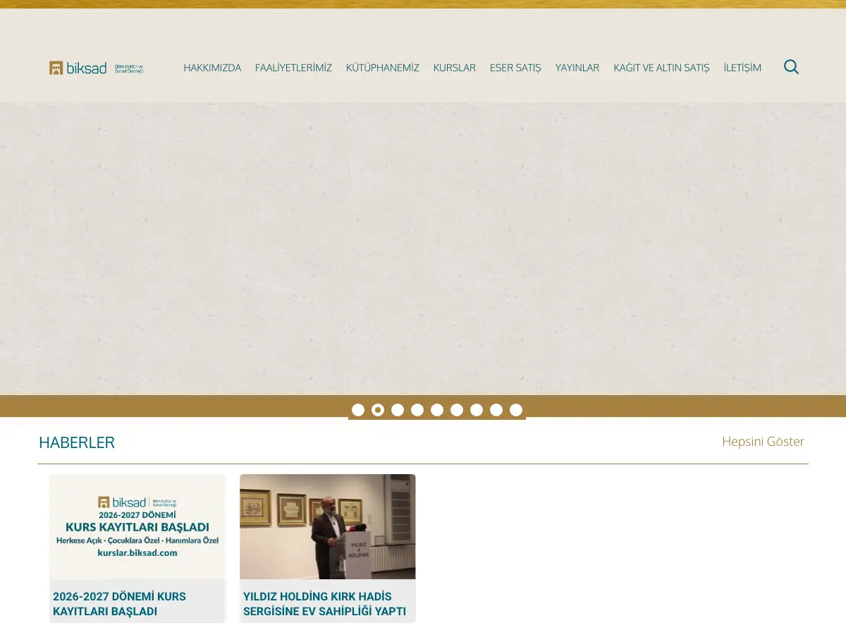 Hekimoğlu Ali Paşa Uygulamalı Türk-İslâm Sanatları Kütüphanesi's website