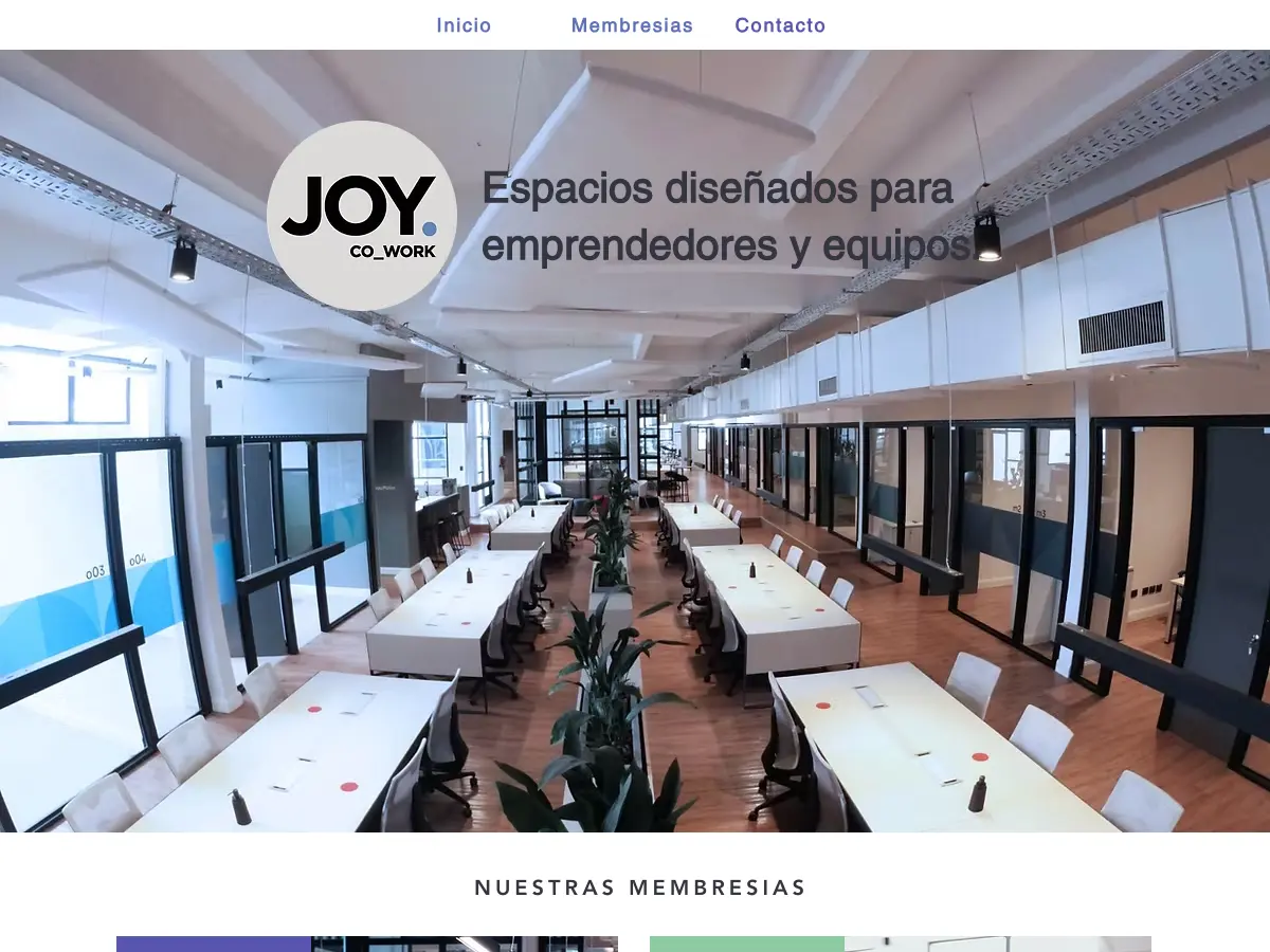 Joy CoWork's website