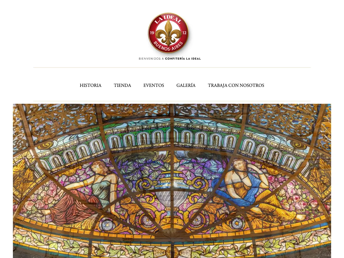 Confiteria Ideal's website