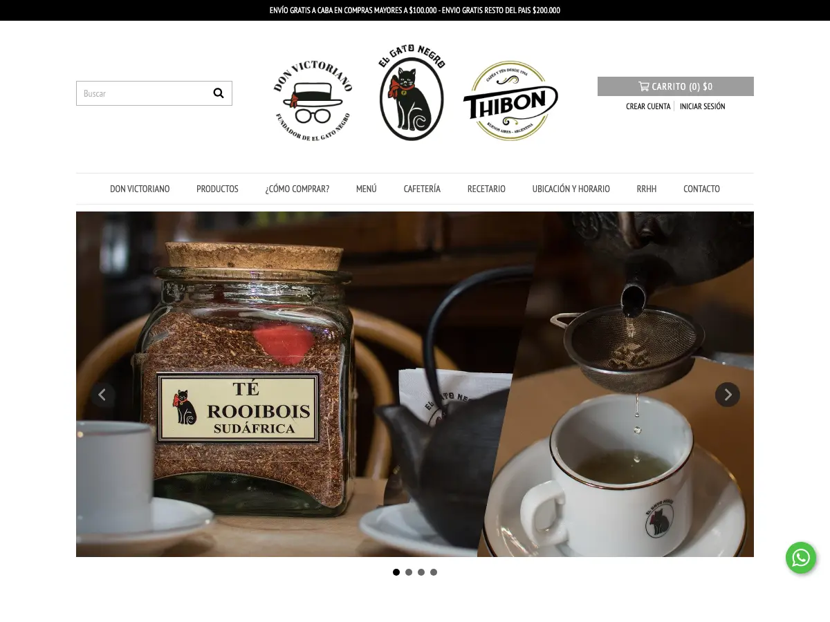 El Gato Negro's website