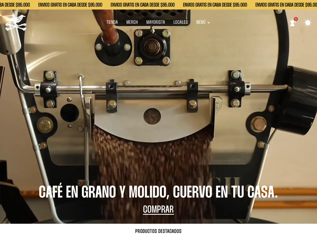 Cuervo Café Chacarita's website