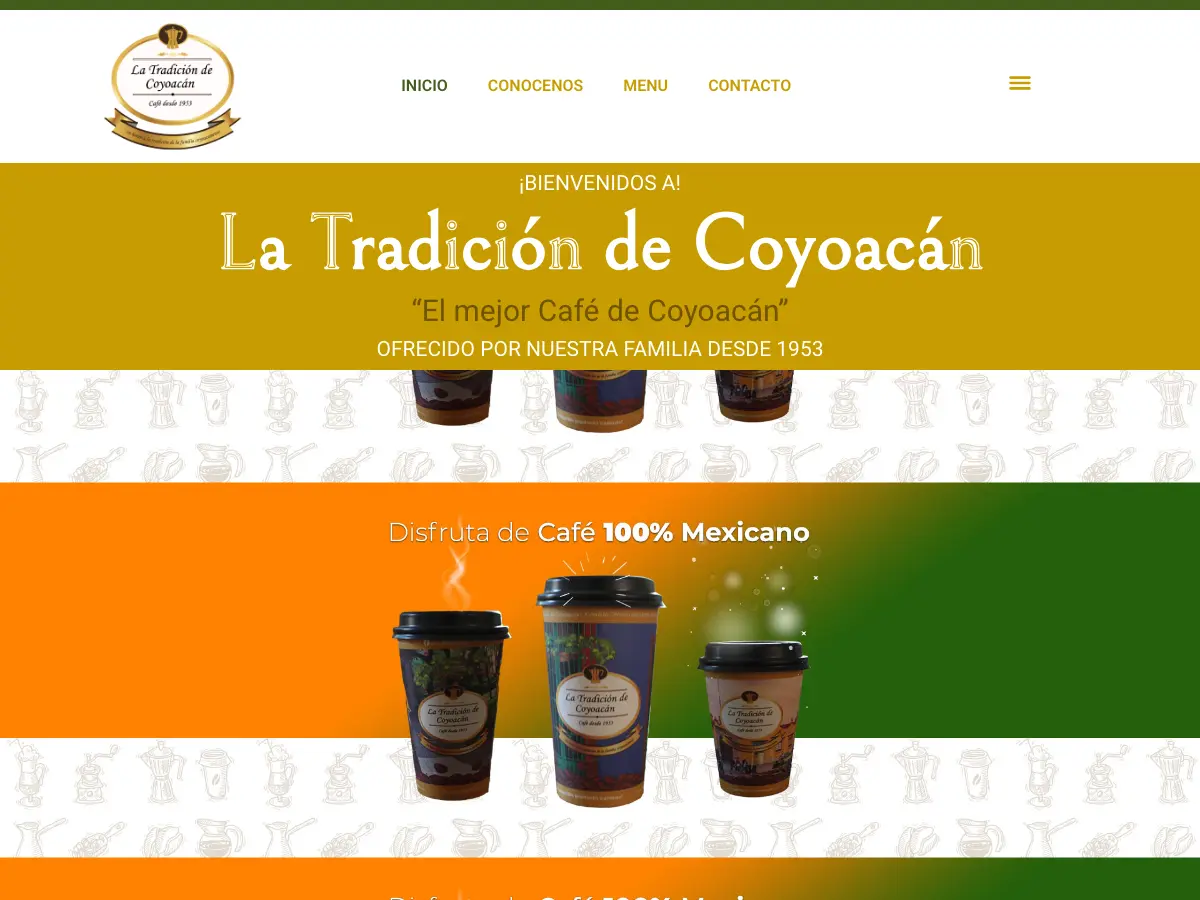 La Tradición de Coyoacán's website