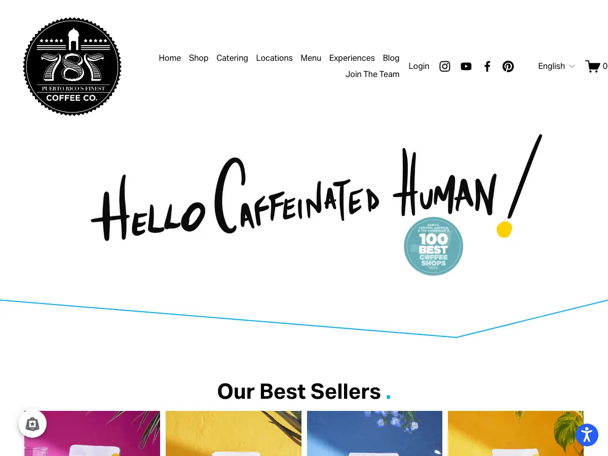 787 Coffee's website
