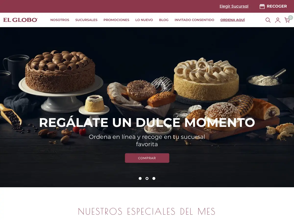 El Globo's website