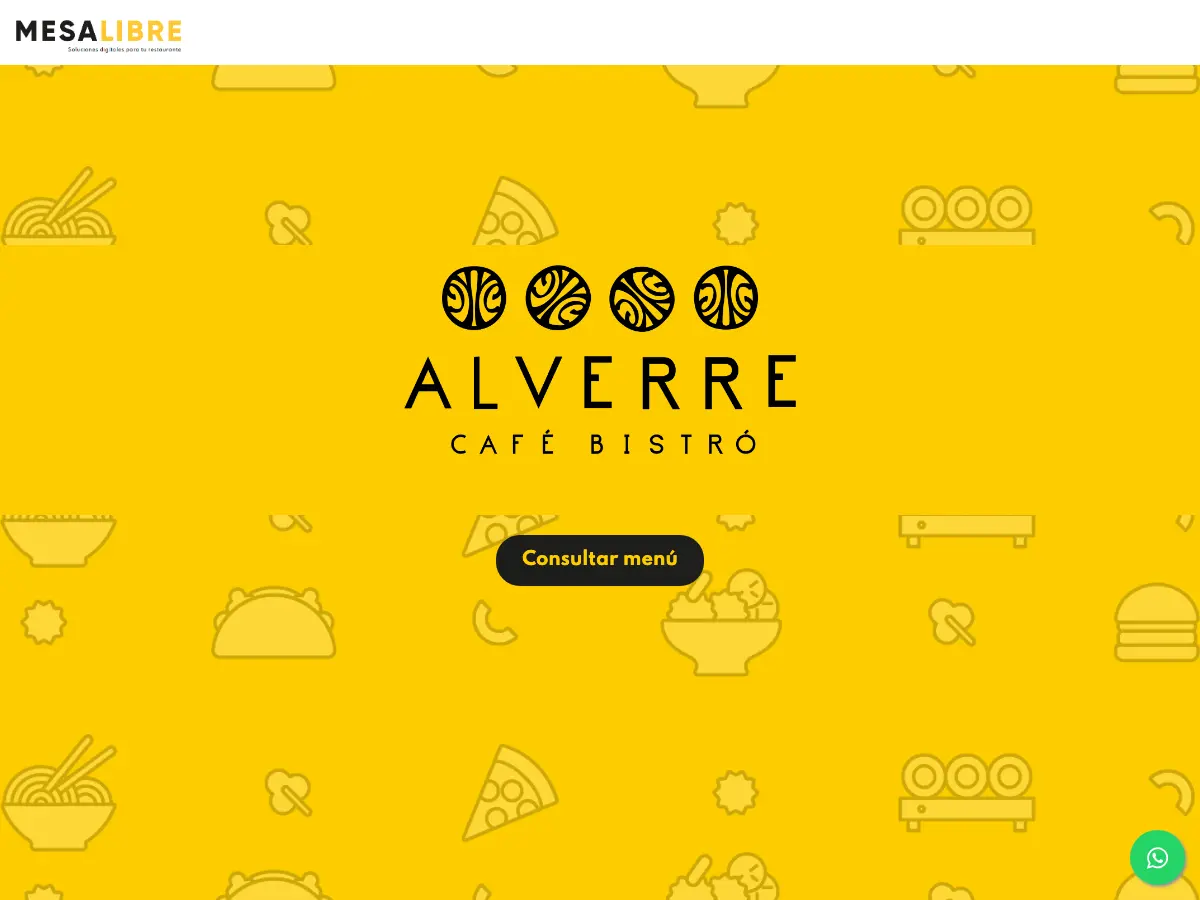 Alverre Café Bistro's website