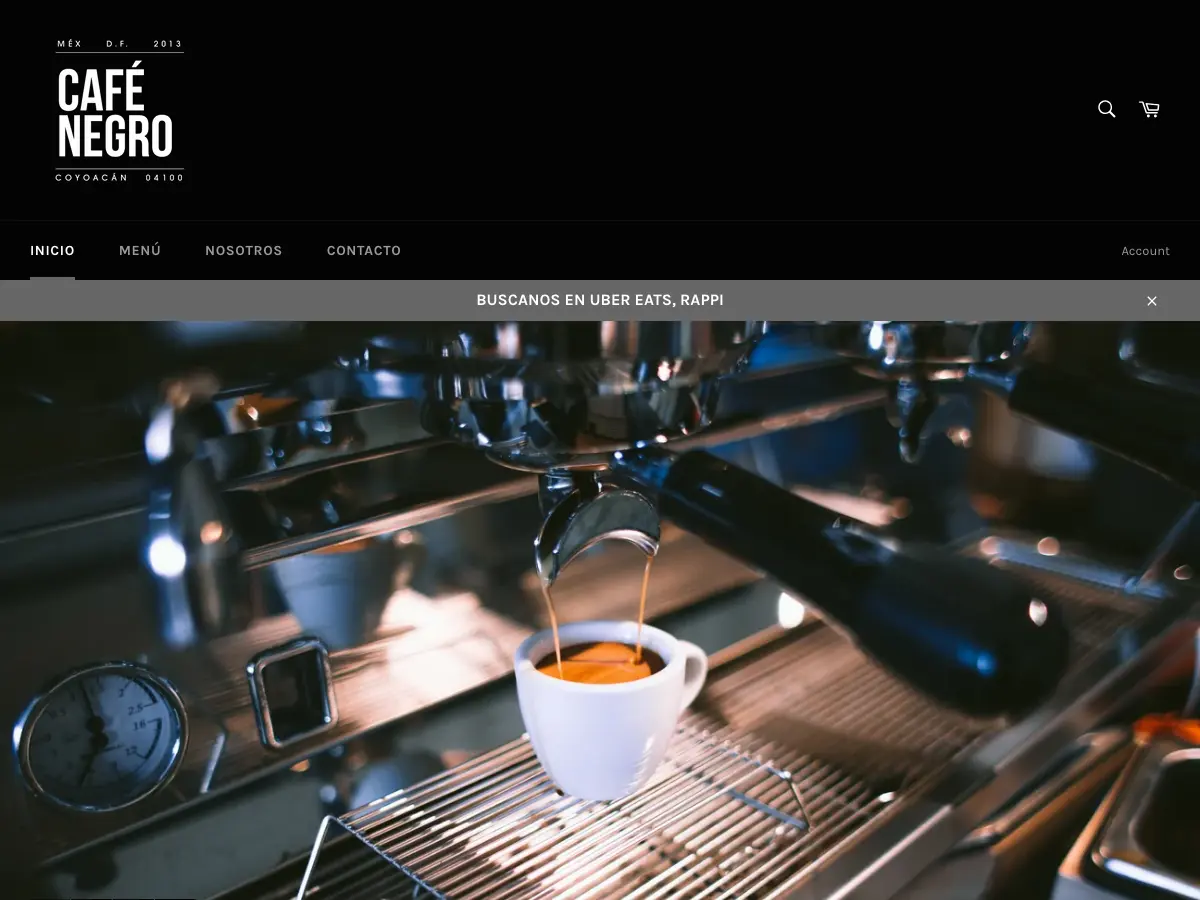Café Negro's website