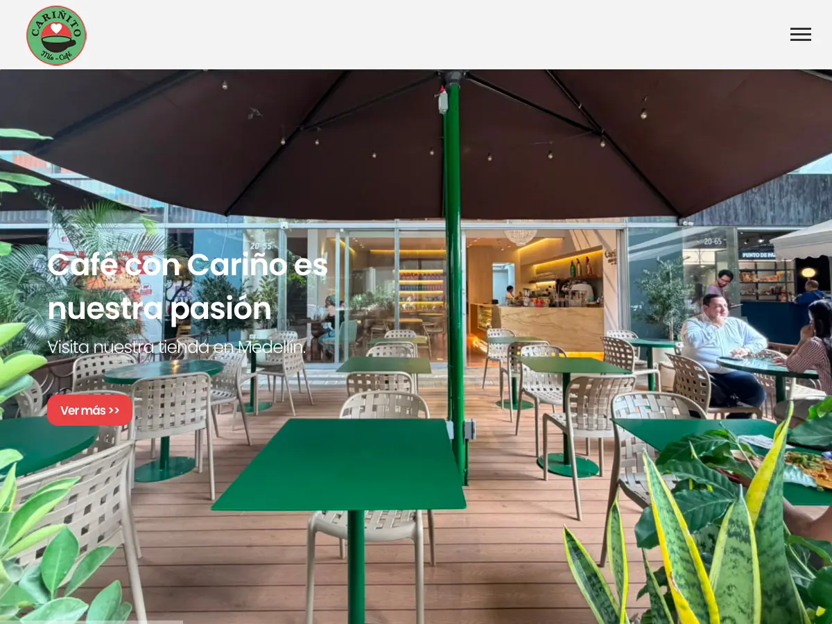 Cariñito Café's website
