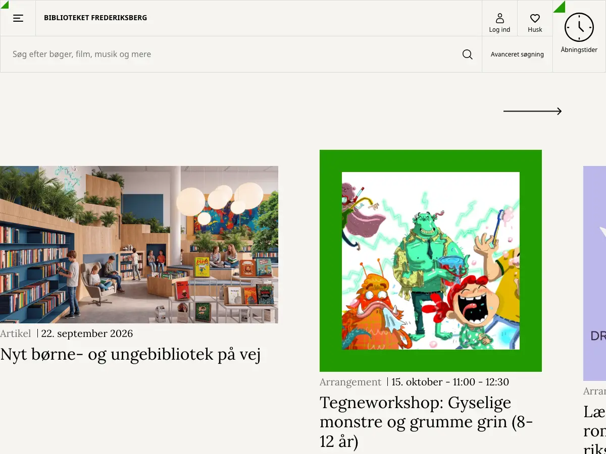 Biblioteket Danasvej's website
