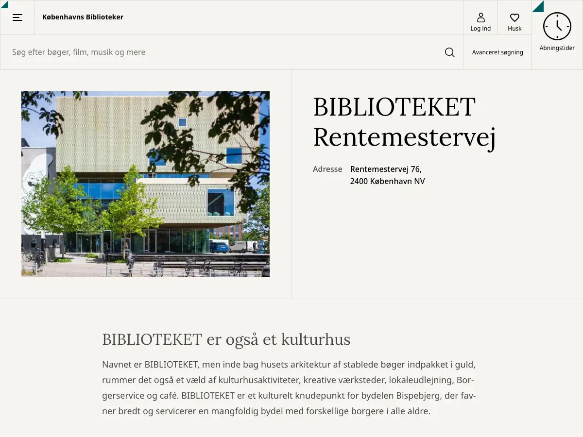 Biblioteket's website