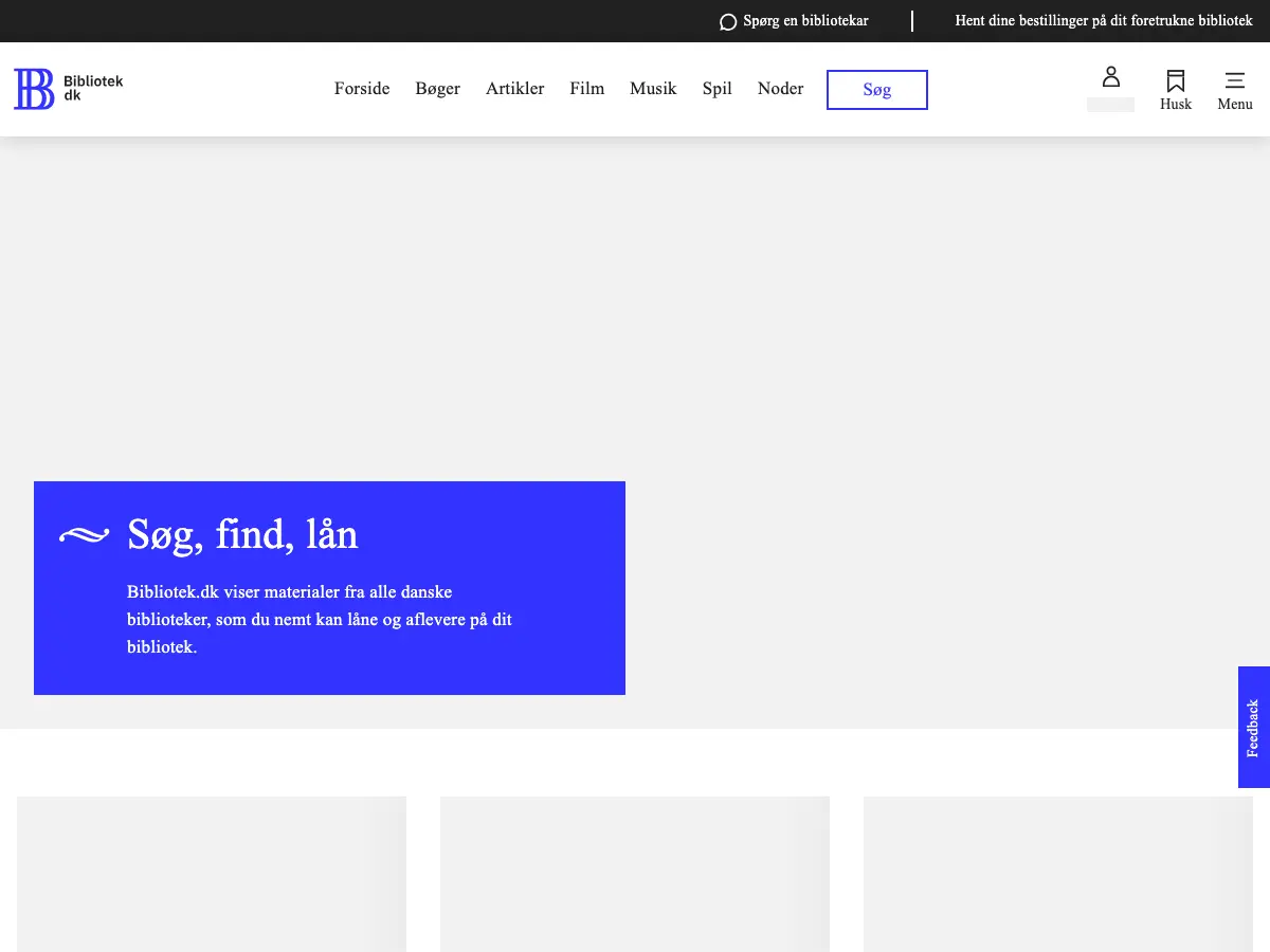 Islev Bibliotek's website