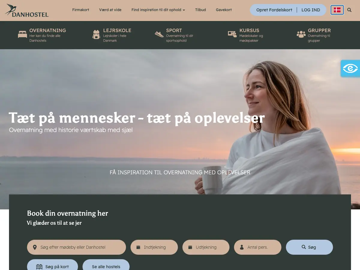 Danhostel's website