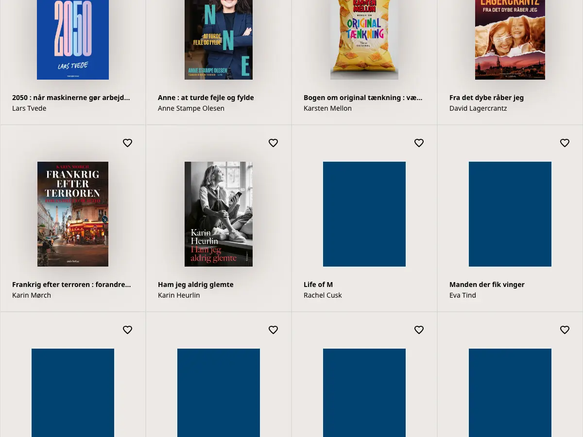 Tårnby Kommunebibliotek's website