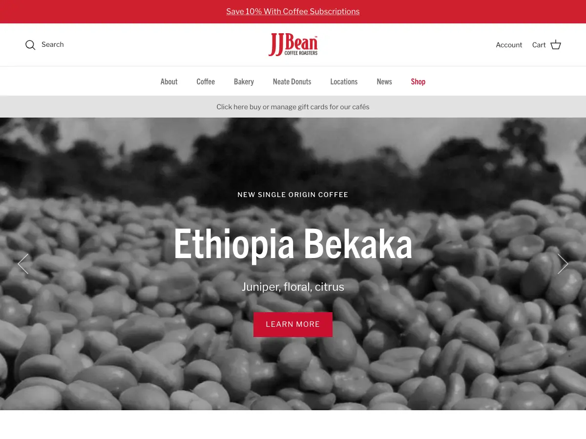 JJ Bean's website