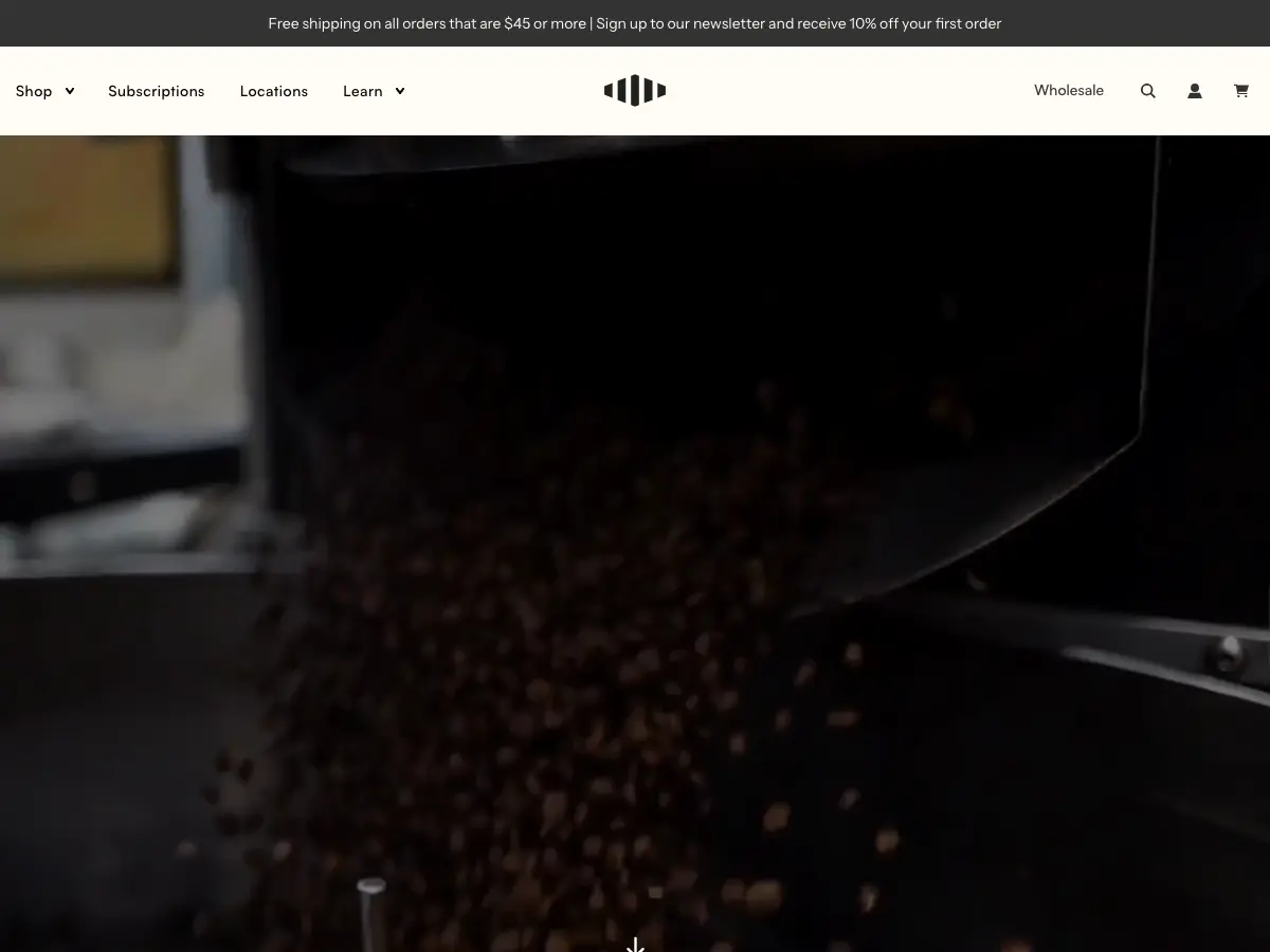 Pallet Coffee Roasters's website