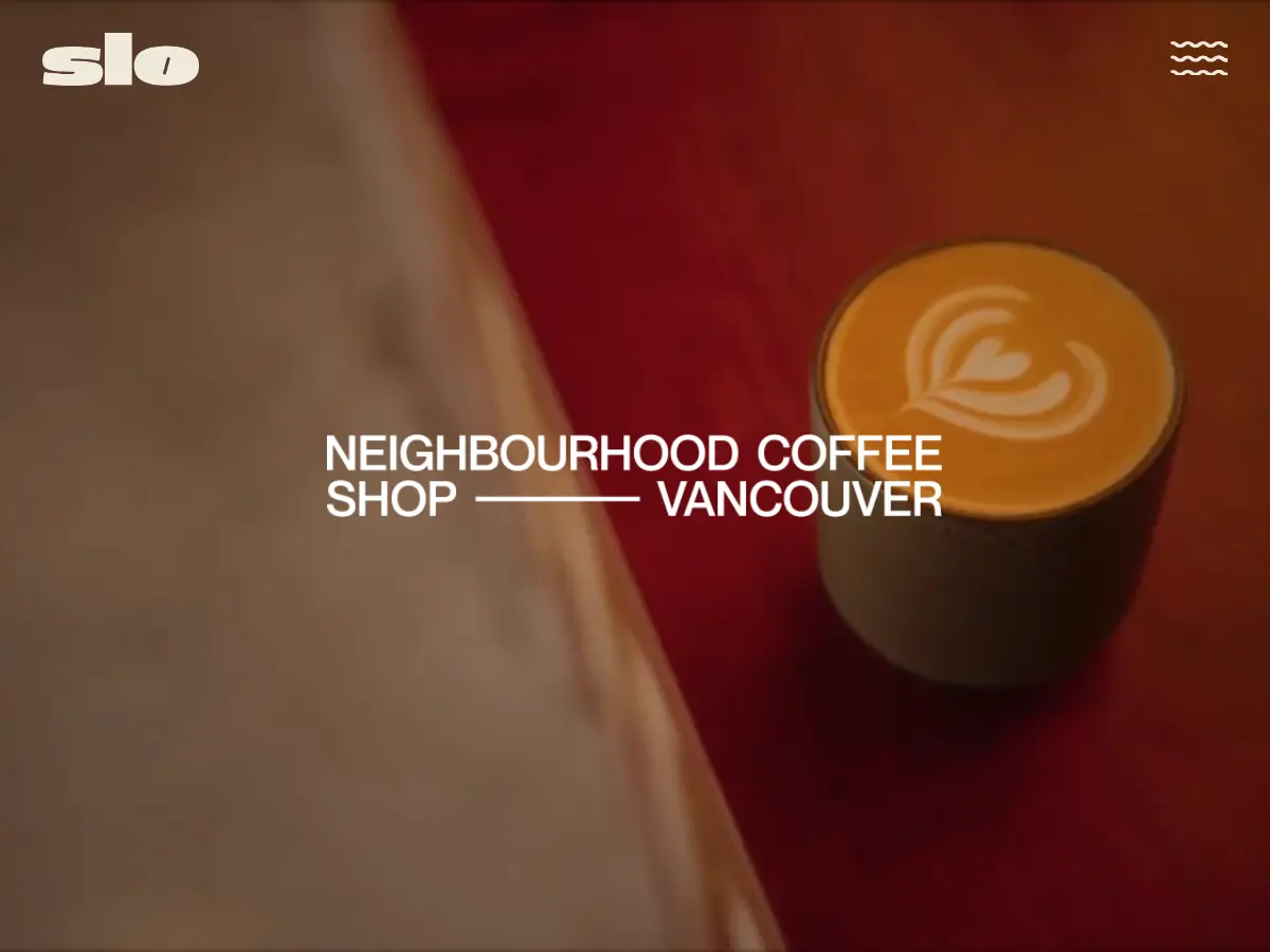 Slo Coffee's website