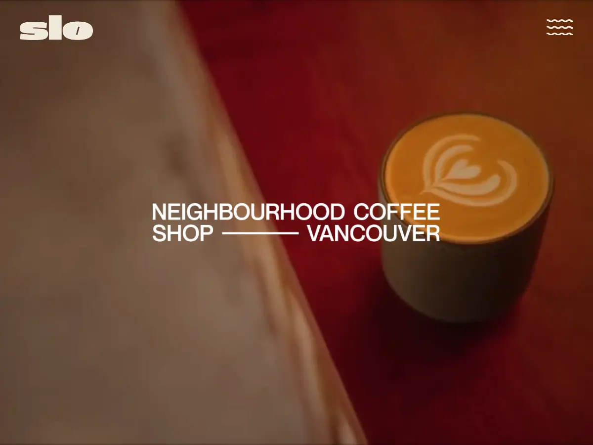 Slo Coffee's website