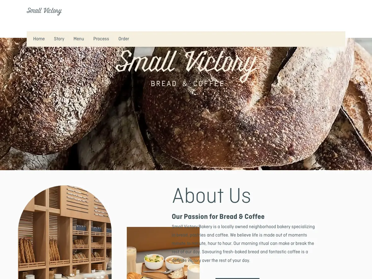 Small Victory's website