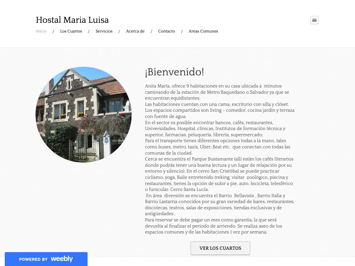 Hostal Maria Luisa's website