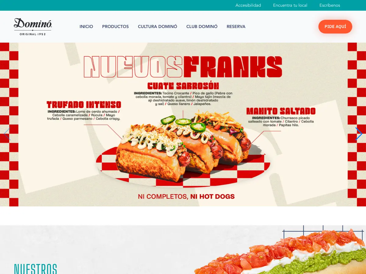 Dominó's website