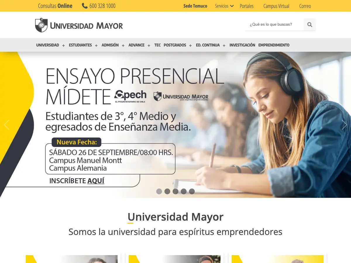Biblioteca de Vitacura's website