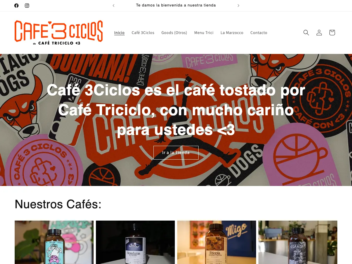 Café Triciclo's website