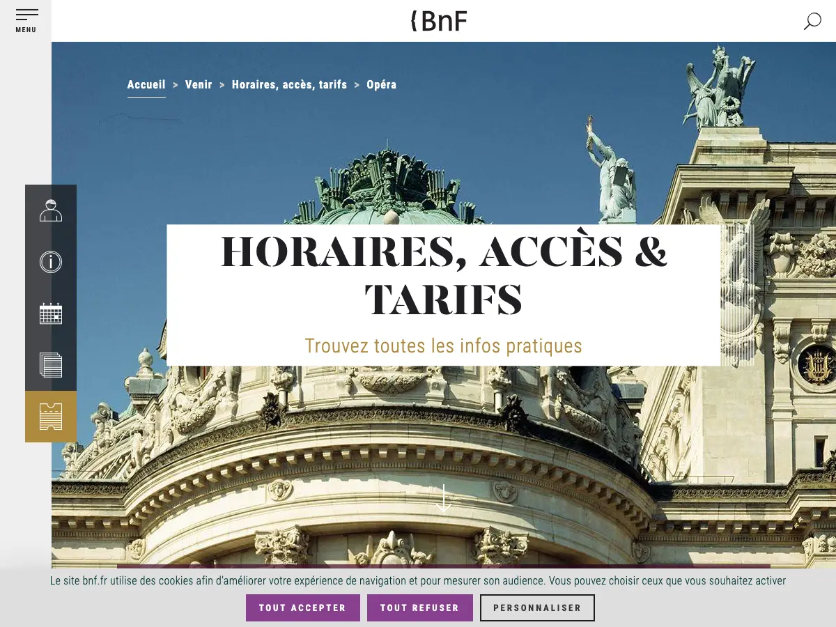 La BIBLIOTHÈQUE-MUSÉE de L’OPÉRA Paris's website