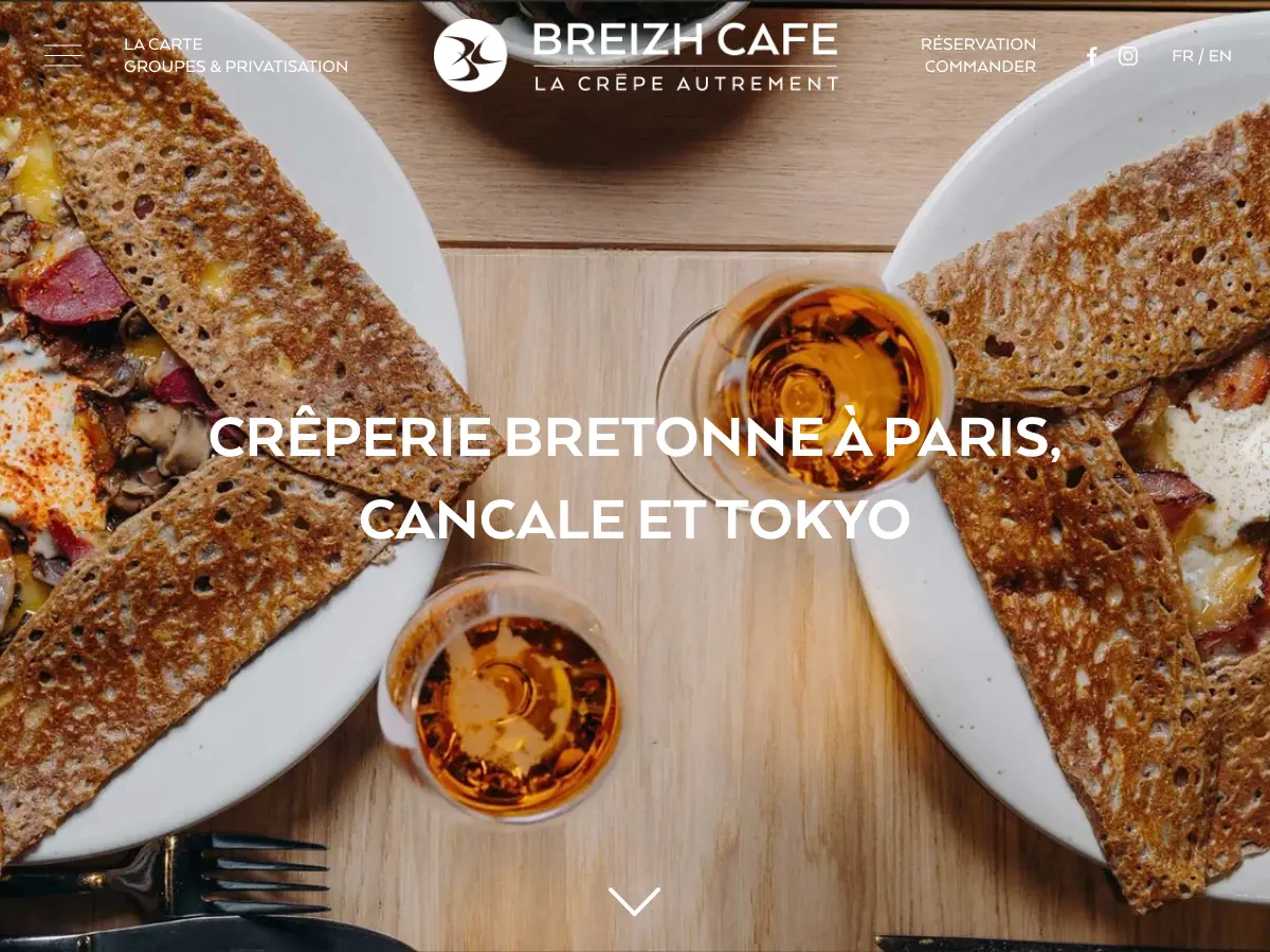 Breizh Café's website