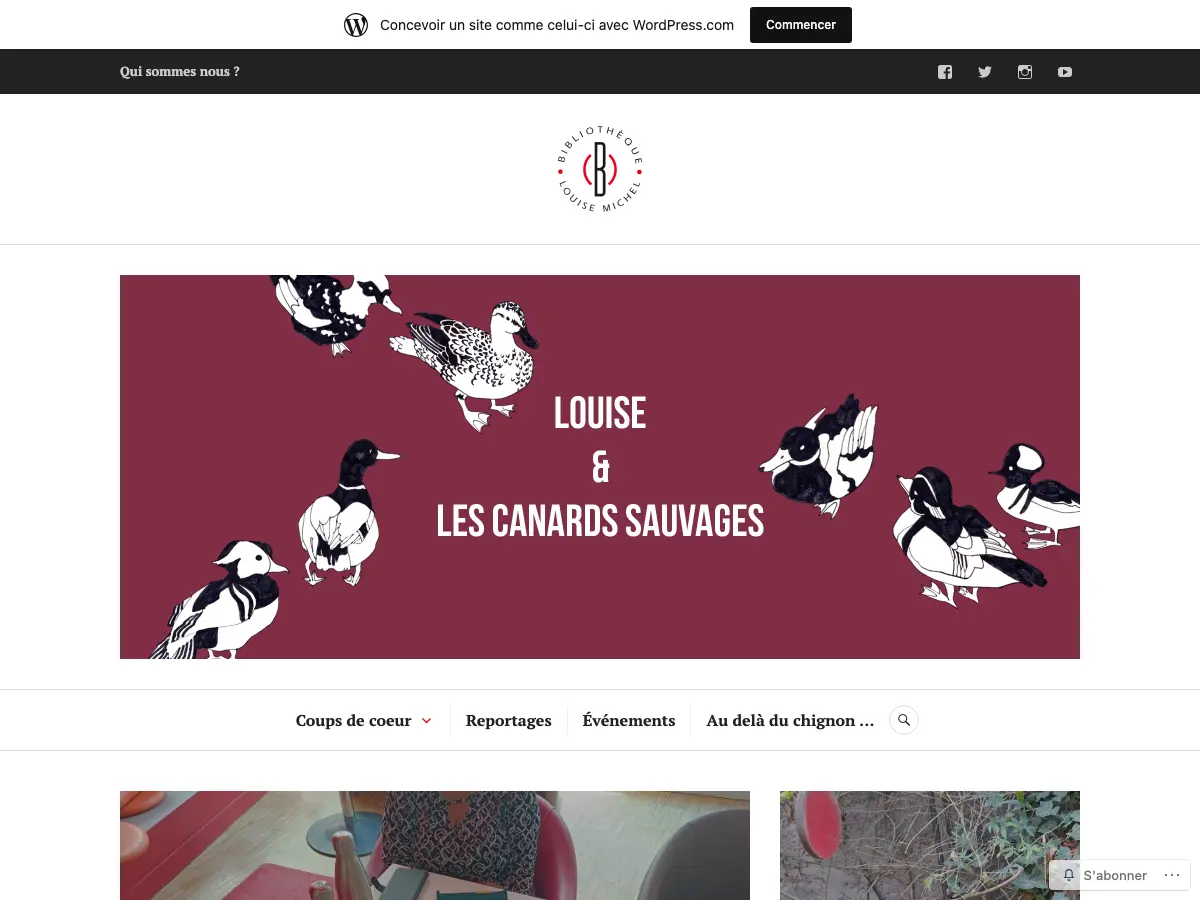 Library Louise Michel's website