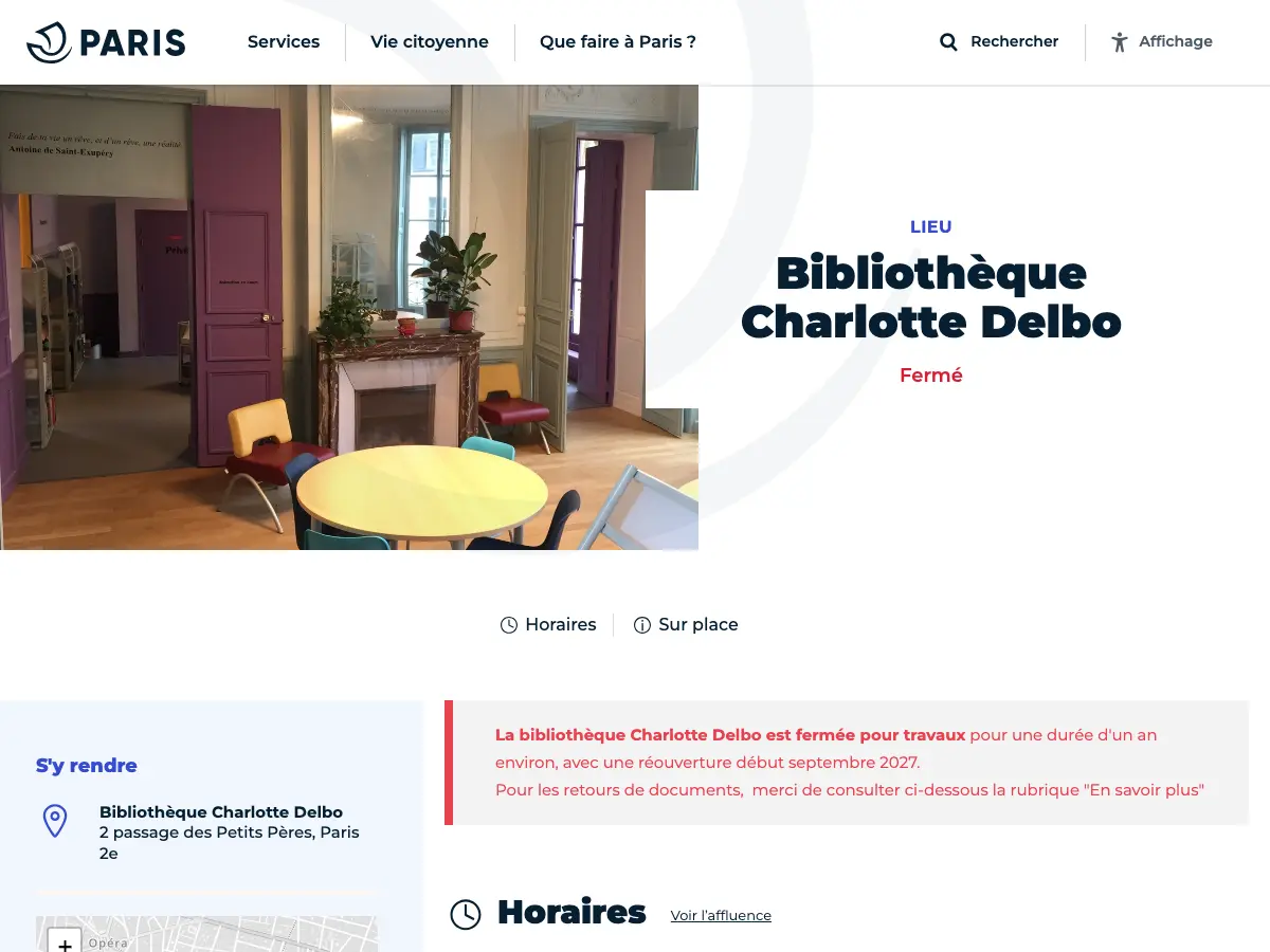 Library Charlotte Delbo's website