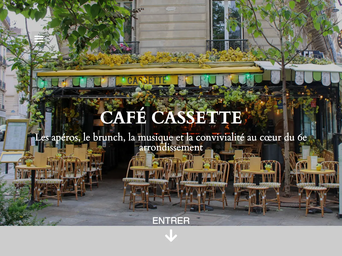 Café Cassette's website