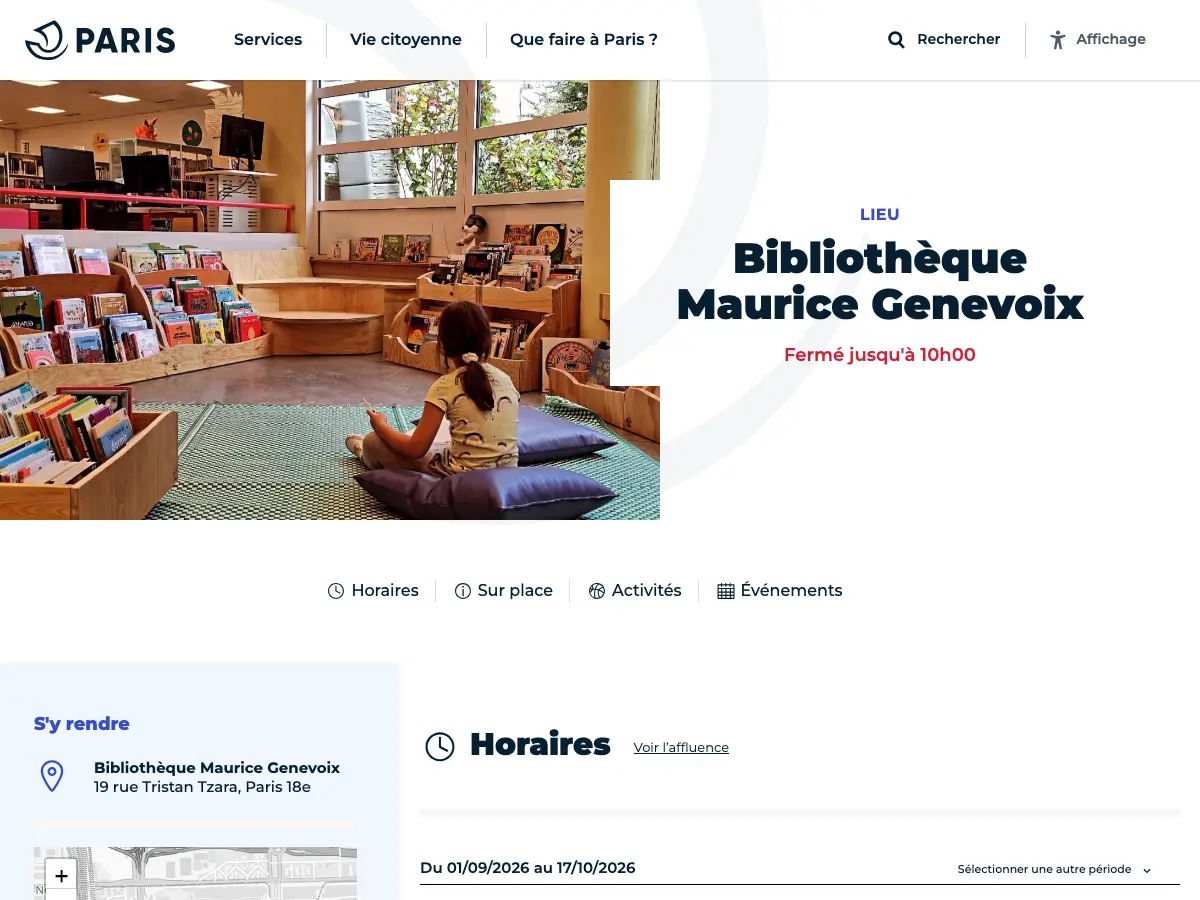 Library Maurice Genevoix's website
