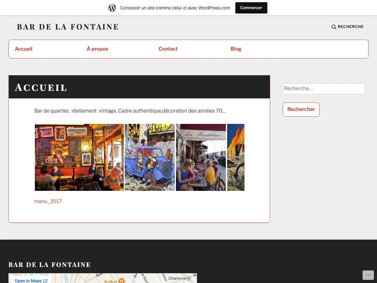 La Fontaine's website