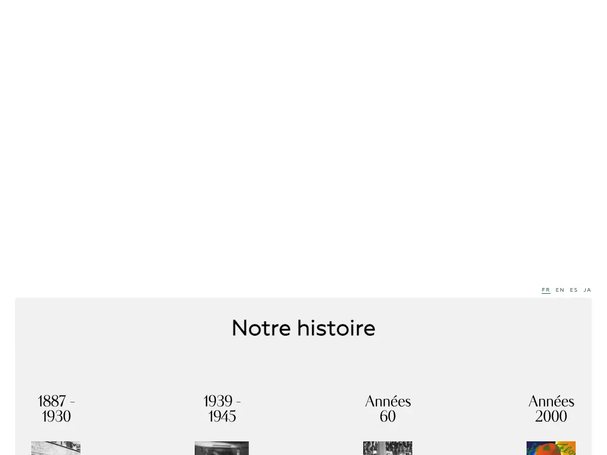 Café de Flore's website
