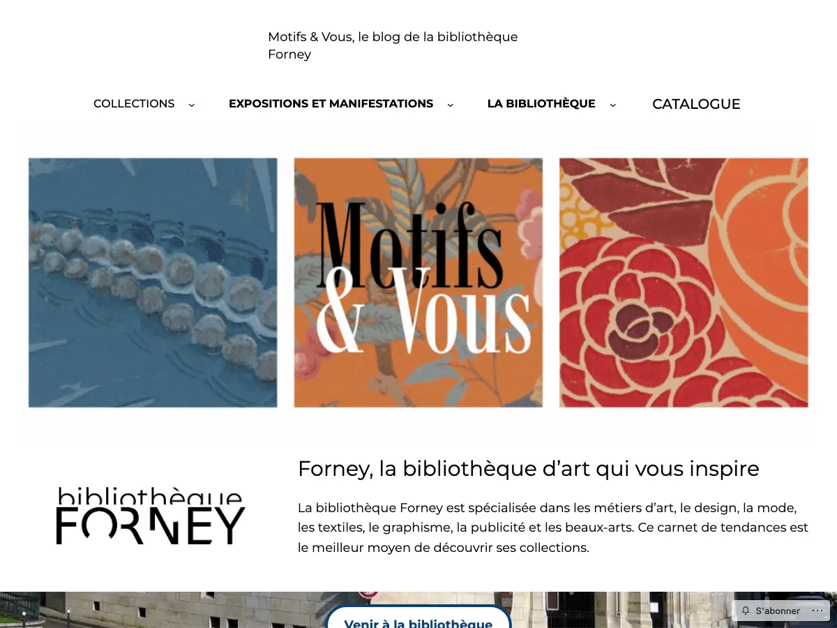 Bibliothèque Forney's website