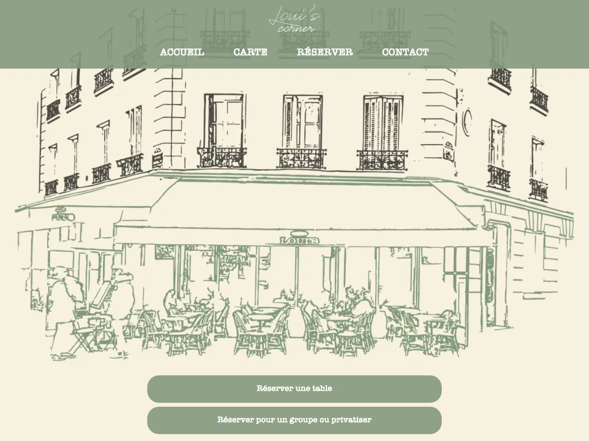 Loui's Corner's website