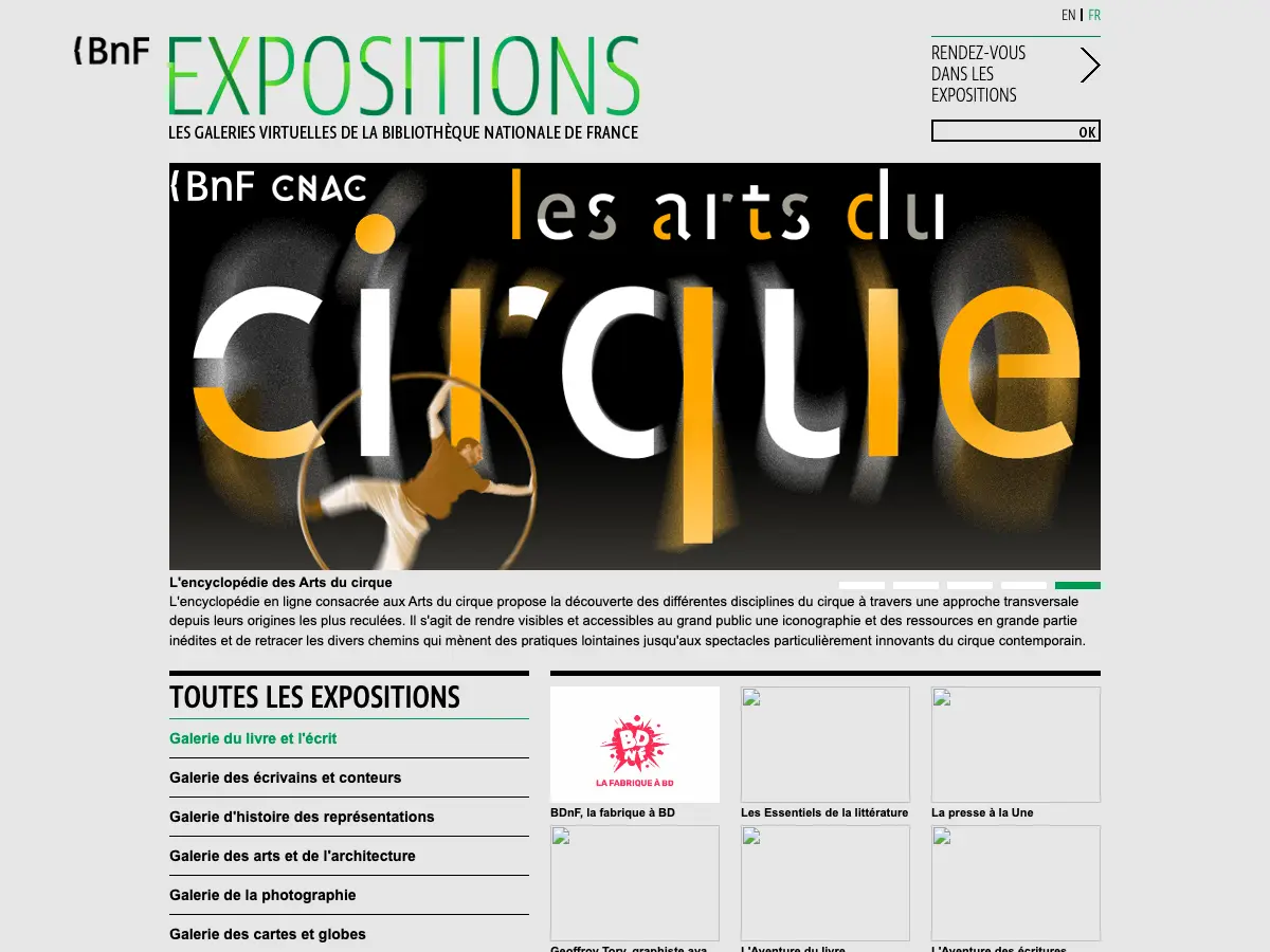 National Library of France's website